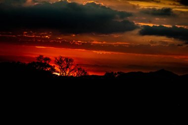 şehirde ve ofiste bir beatiful gün batımı ve gündoğumu 