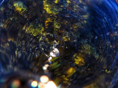 Kameranın damla su dalgaları