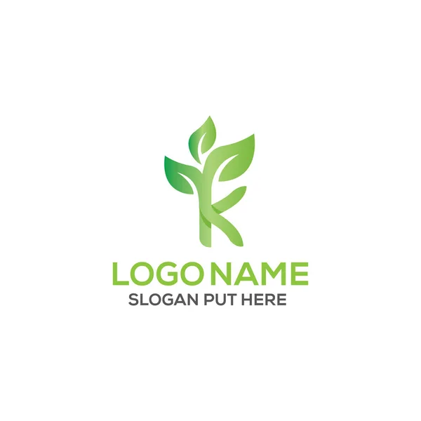 Letter Eco Logo Ontwerp Sjabloon — Stockvector