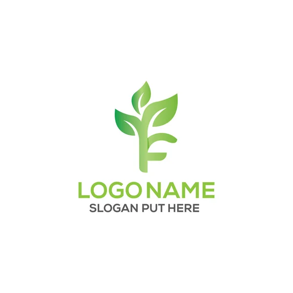 Templat Desain Logo Letter Eco - Stok Vektor