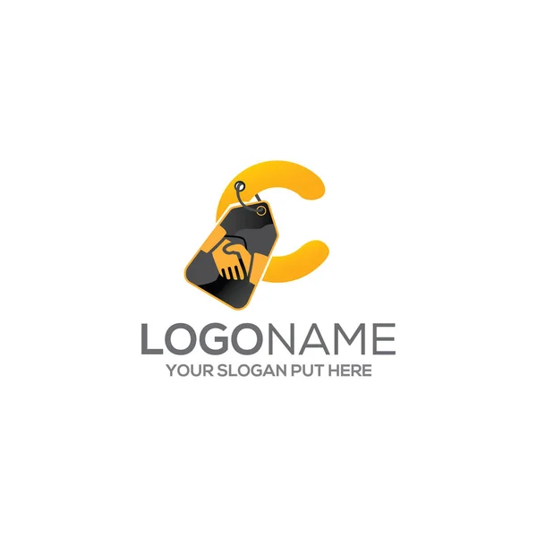 Letter Deal Logo Design Template — Stockový vektor
