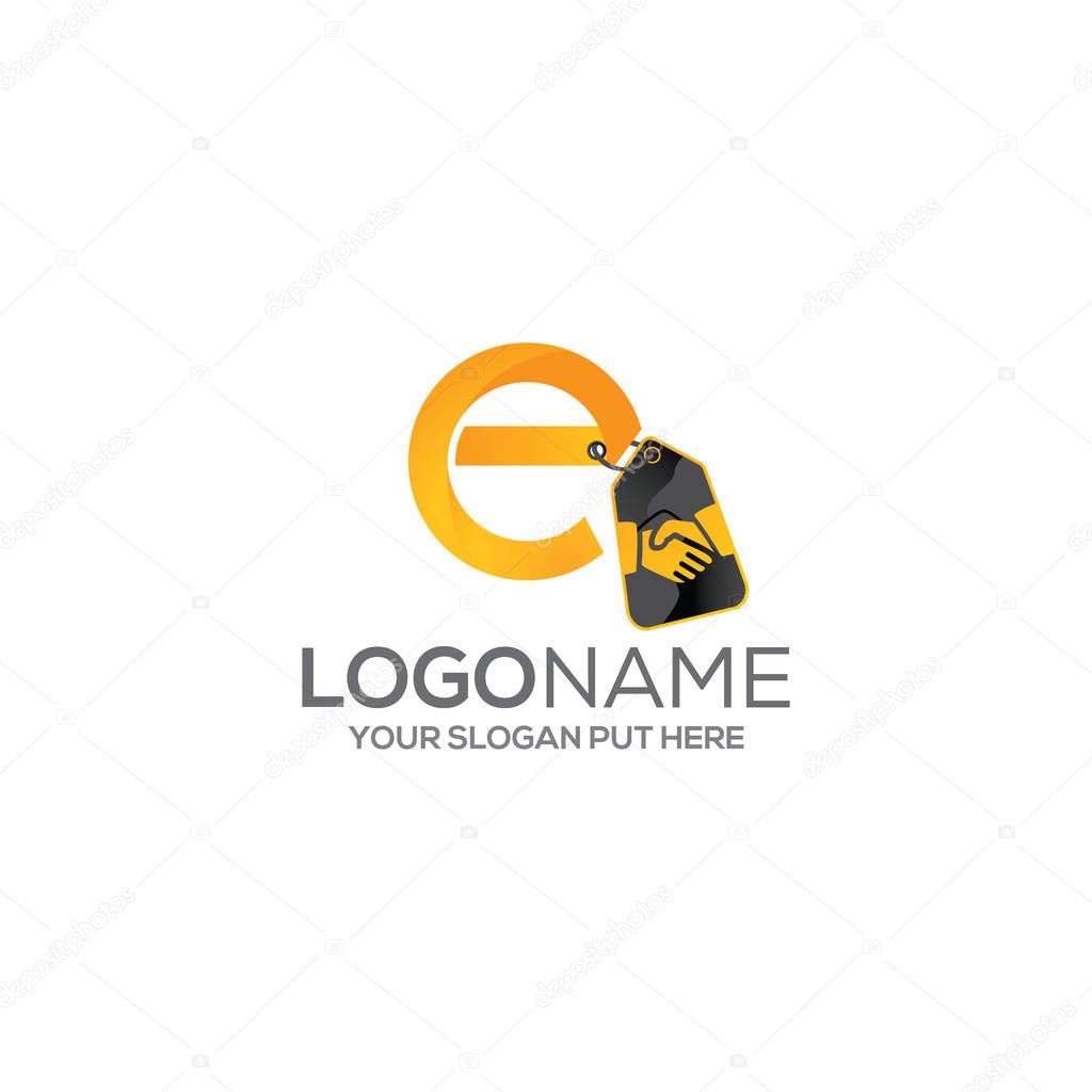 E LETTER DEAL LOGO DESIGN TEMPLATE