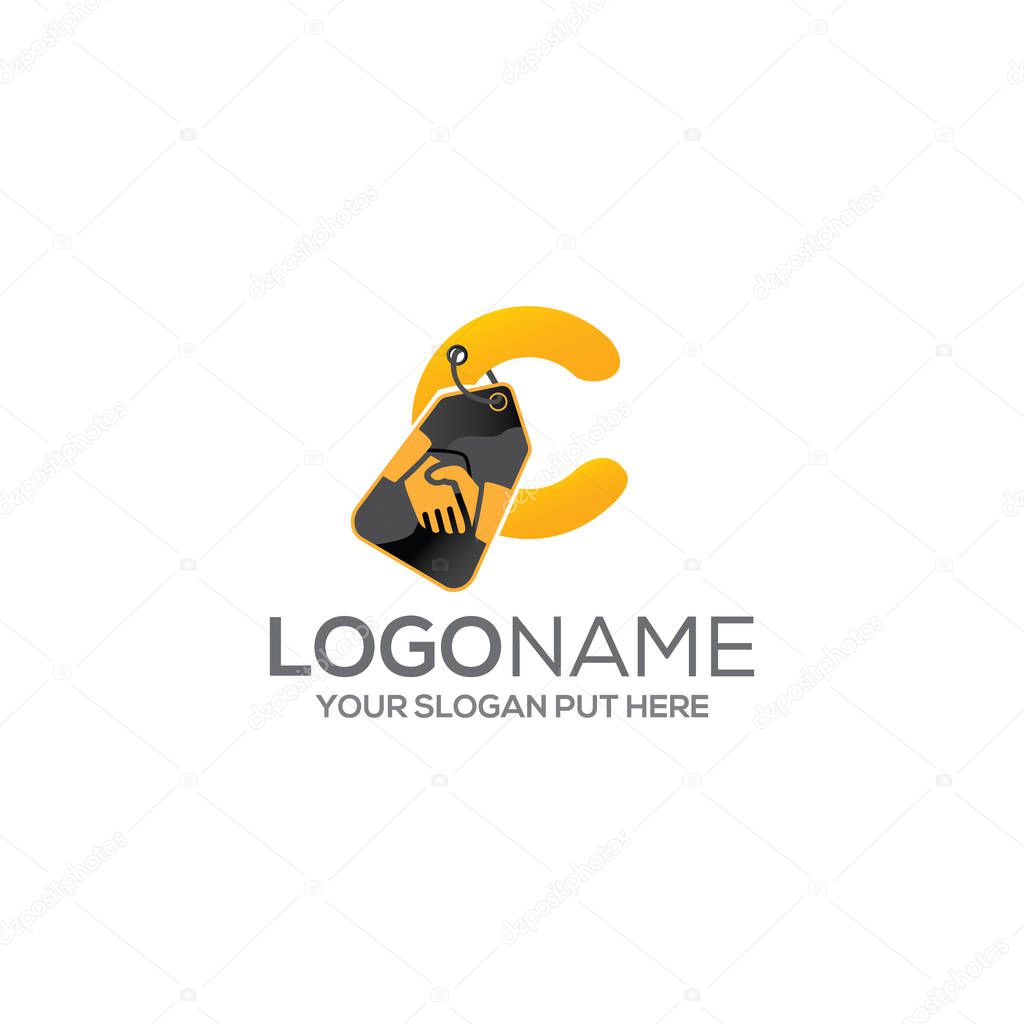 C LETTER DEAL LOGO DESIGN TEMPLATE