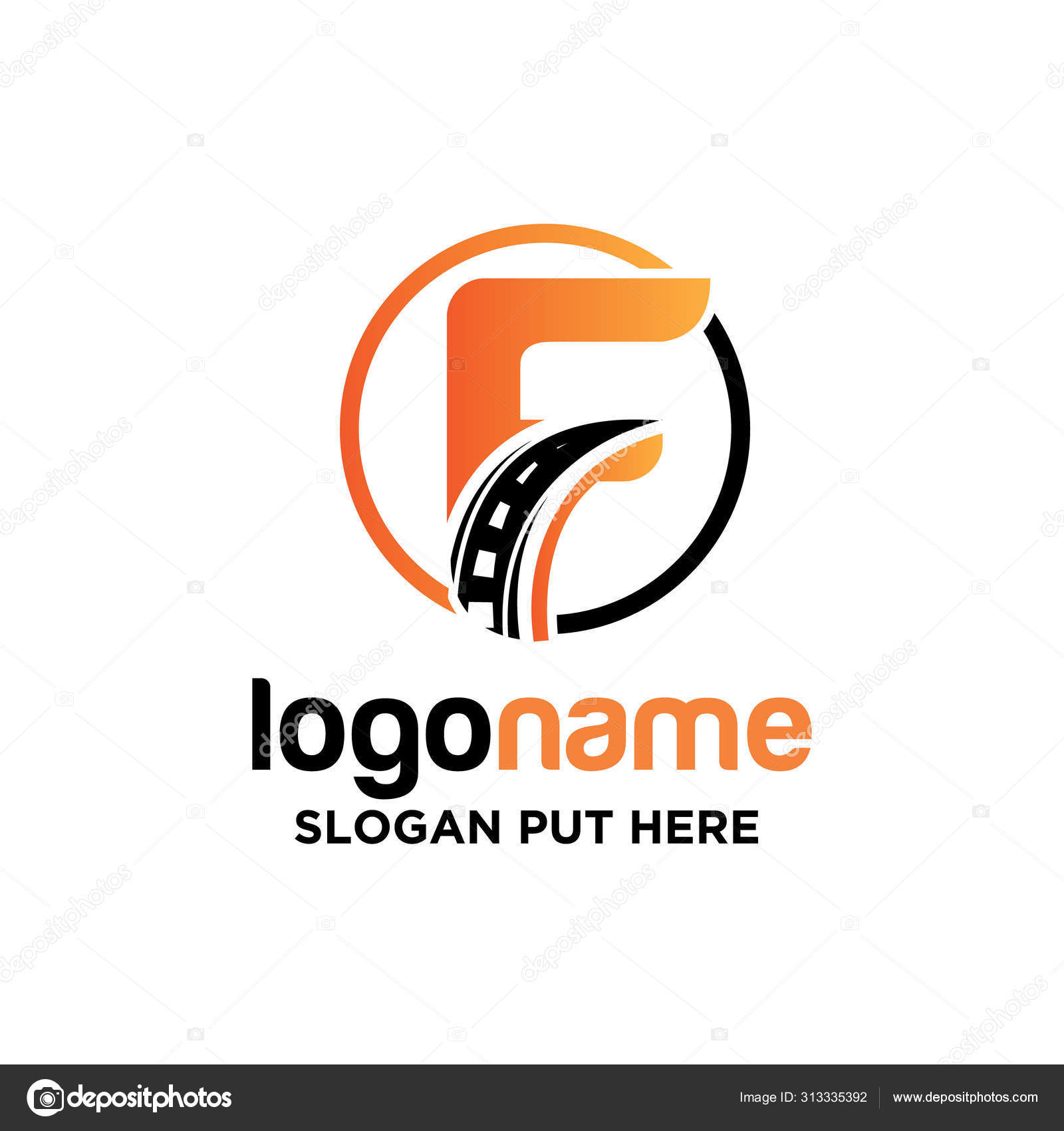 Creative Modern Letter Asphalt Logo Design Template Company Business ...