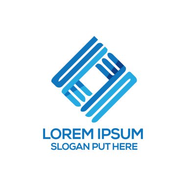 Şirket, iş ya da endüstri için kullanıma hazır asfalt logo şablonu