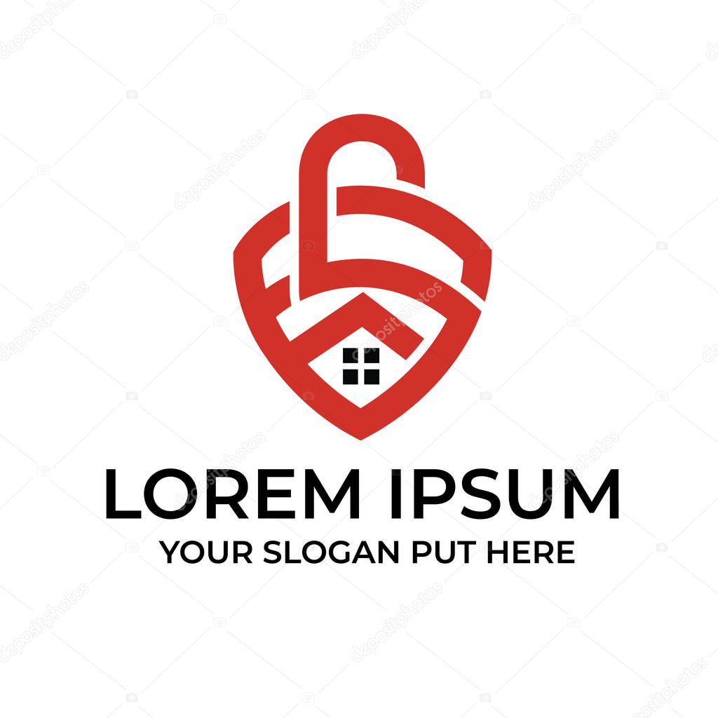 Creative and modern Security system logo design template vector eps