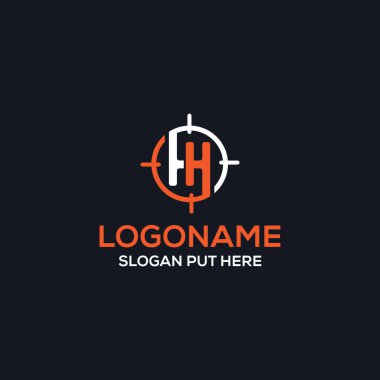Şirket / iş amaçlı kullanılmaya hazır yaratıcı & Modern H Mektup Avcısı logosu tasarımı şablonu