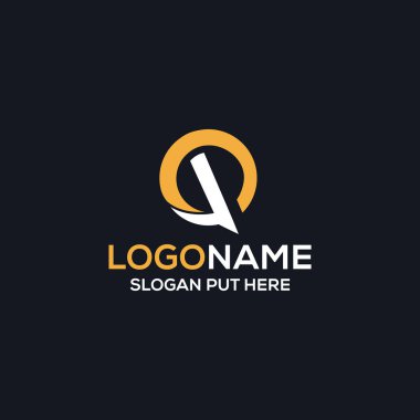İş / şirket amaçları için yaratıcı & Modern Pq or Gp Letter logo tasarım şablonu kullanıma hazır