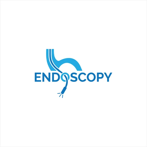 Modelo Design Logotipo Carta Endoscopia Criativa Moderna Para Empresa Saúde — Vetor de Stock