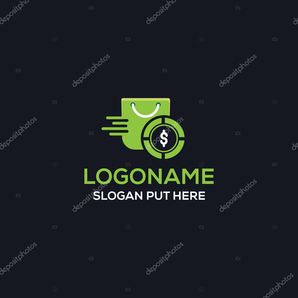 Creative & Modern Shopping Hunter logo design template for  business/company purpose ready to use