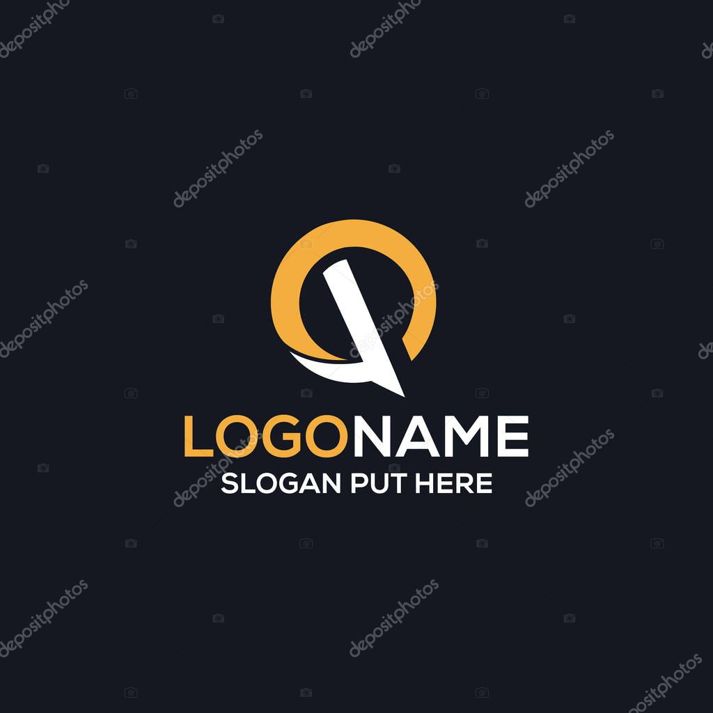 Creative & Modern PQ Or GP Letter logo design template for  business/company purpose ready to use