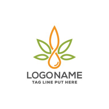 Medikal Sağlık şirketi / şirket amaçları için yaratıcı & Modern Cbd Petrol logo tasarımı şablonu kullanıma hazır
