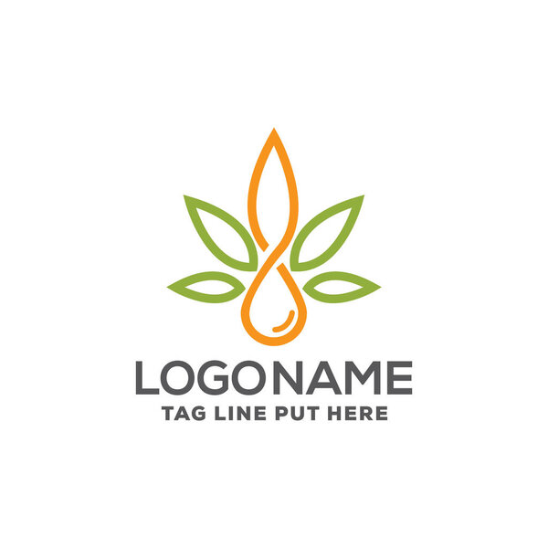 Creative & Modern CBD OIL logo design template for Medical-Health business / company purpose ready to use
