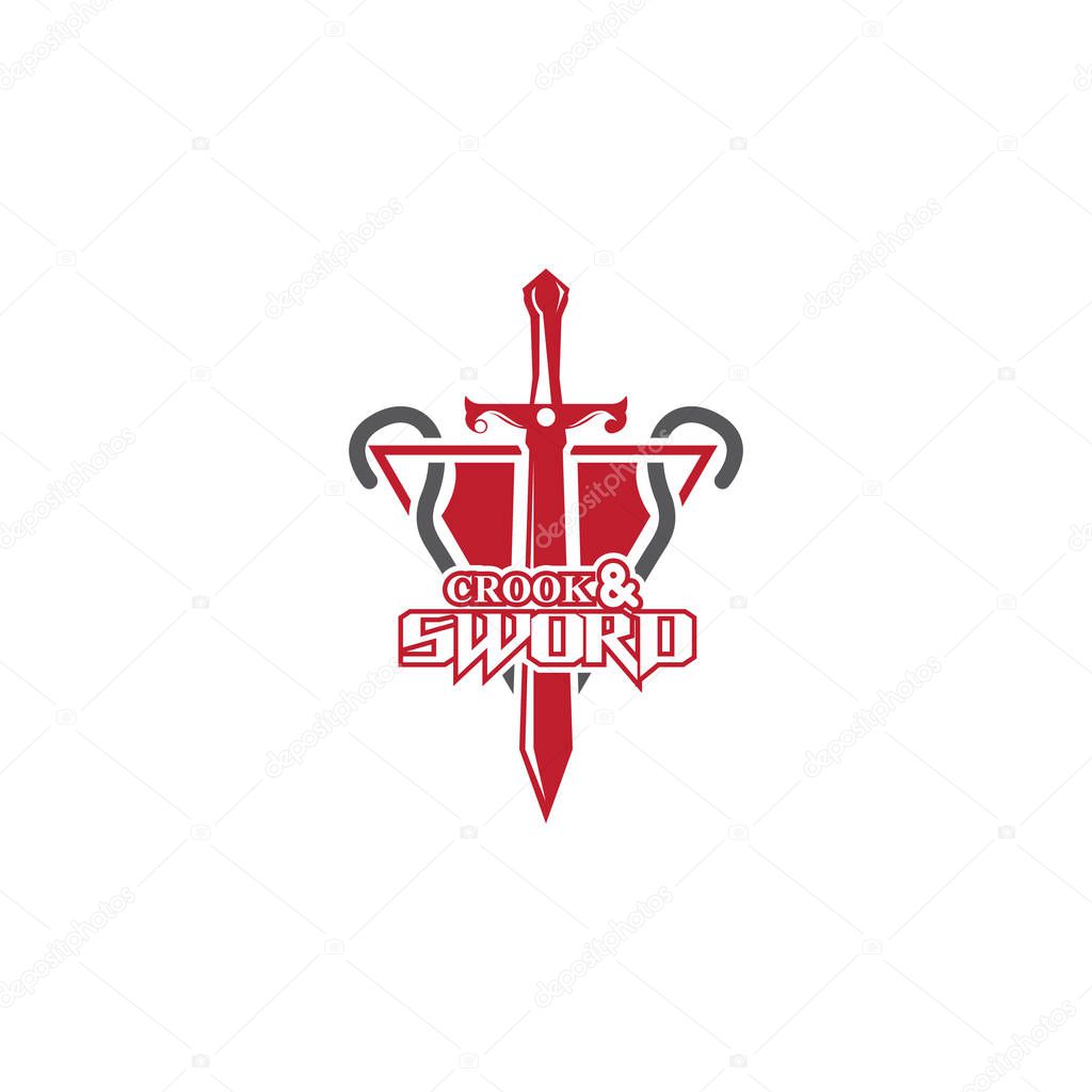 Creative & Modern Crook and sword logo design template logo design template for  Use Company/Business purpose ready to use