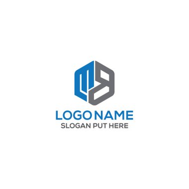 Şirket, iş veya endüstri amaçları için yaratıcı & Modern Mb Letter logo tasarım şablonu vektörü kullanıma hazır