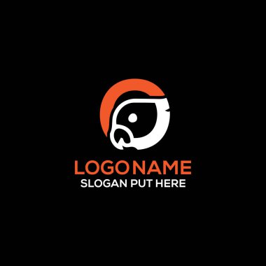 Vahşi yaşam şirketi, iş dünyası veya endüstri amaçları için yaratıcı & Modern Kakadu Kuş logosu tasarımı şablonu