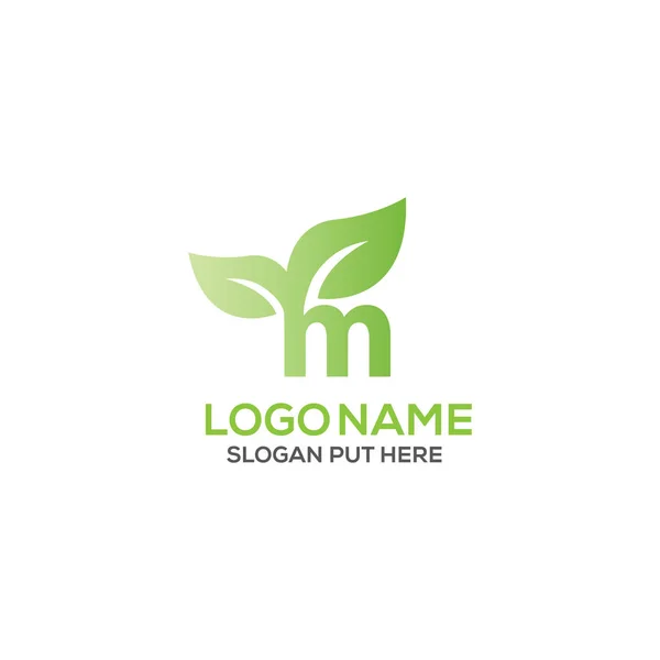 Huruf Hijau Logo Desain Eps Templat Untuk Perusahaan Organik Bisnis - Stok Vektor