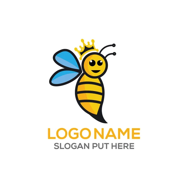 Cute bee logo design template vector eps for company, business Or industry  purpose ready to use - Stock Image - Everypixel