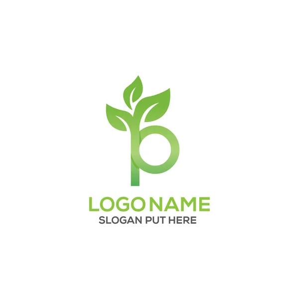 Creative Modern Organic Letter Logo Ontwerp Template Voor Ecologische Medische — Stockvector