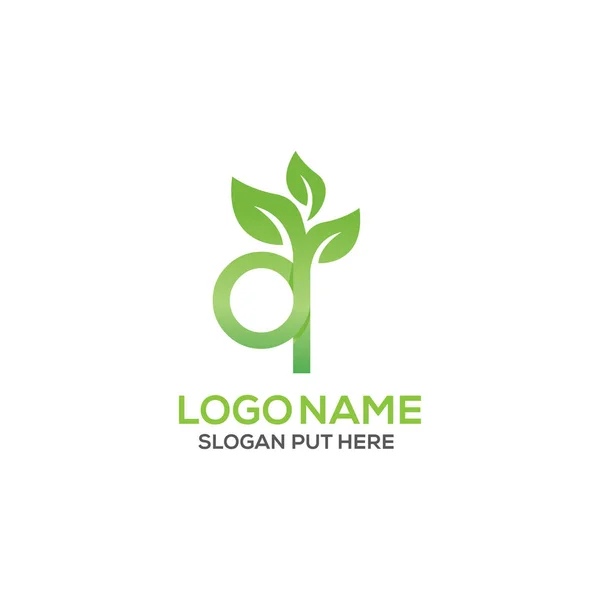 Creatief Modern Biologisch Letter Logo Ontwerp Sjabloon Voor Ecologische Medische — Stockvector