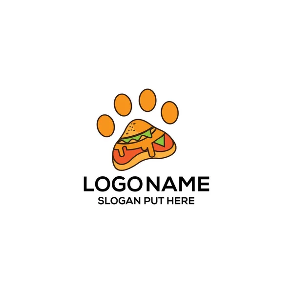 Creatief Modern Logo Voor Huisdierenvoeding Ontwerp Sjabloon Voor Huisdierenvoeding Bedrijf — Stockvector