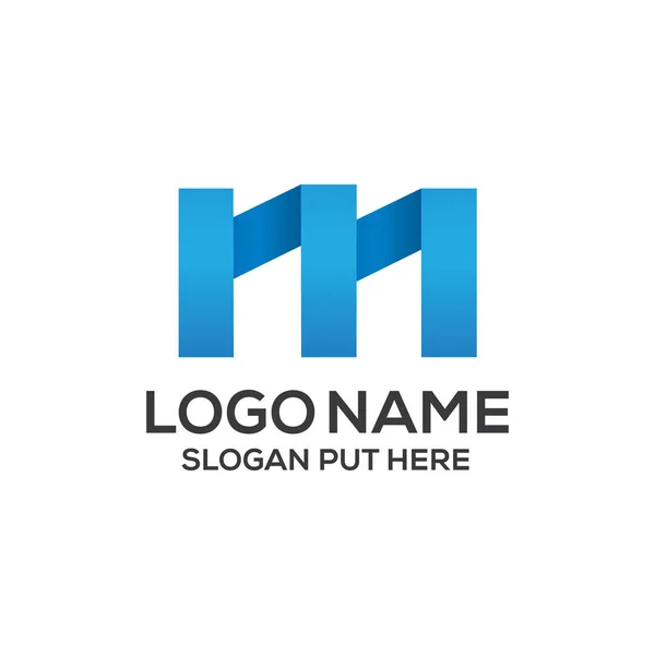 Plantilla Creativa Moderna Del Diseño Del Logotipo Letter Para Empresa — Vector de stock