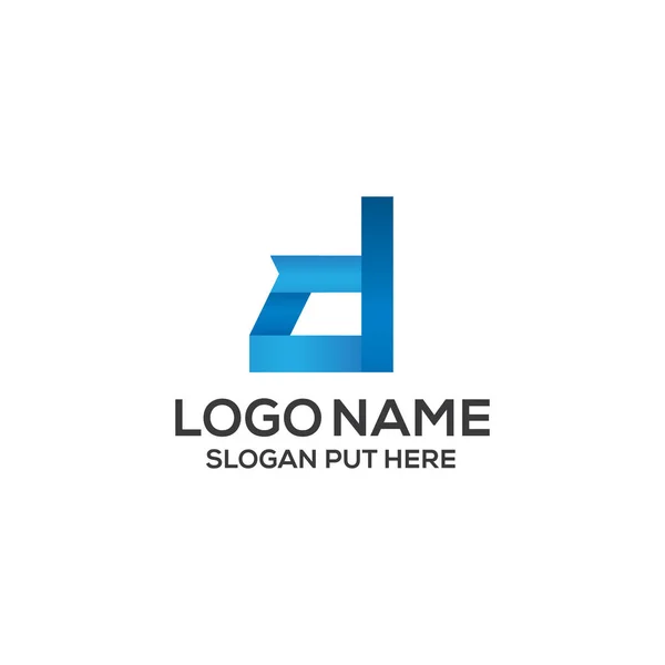 Plantilla Creativa Moderna Del Diseño Del Logotipo Letter Para Empresa — Archivo Imágenes Vectoriales