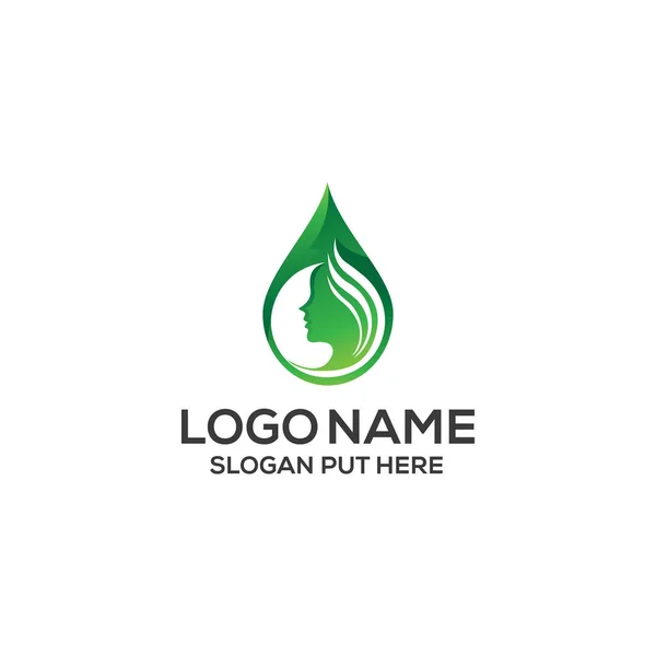 Plantilla Creativa Moderna Diseño Logotipo Aceite Orgánico Para Empresa Negocio — Vector de stock