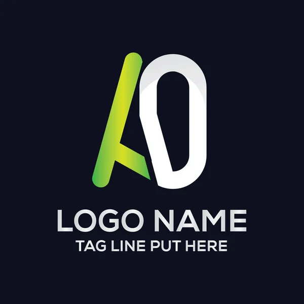 Plantilla Creativa Moderna Del Diseño Del Logotipo Letra Para Empresa — Vector de stock