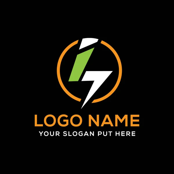 Brief Power Logo Design Vorlage Für Unternehmen Unternehmen Oder Industrie — Stockvektor