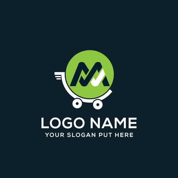 Creative Modern Dopis Expresní Dodání Logo Design Šablony Pro Firmu — Stockový vektor