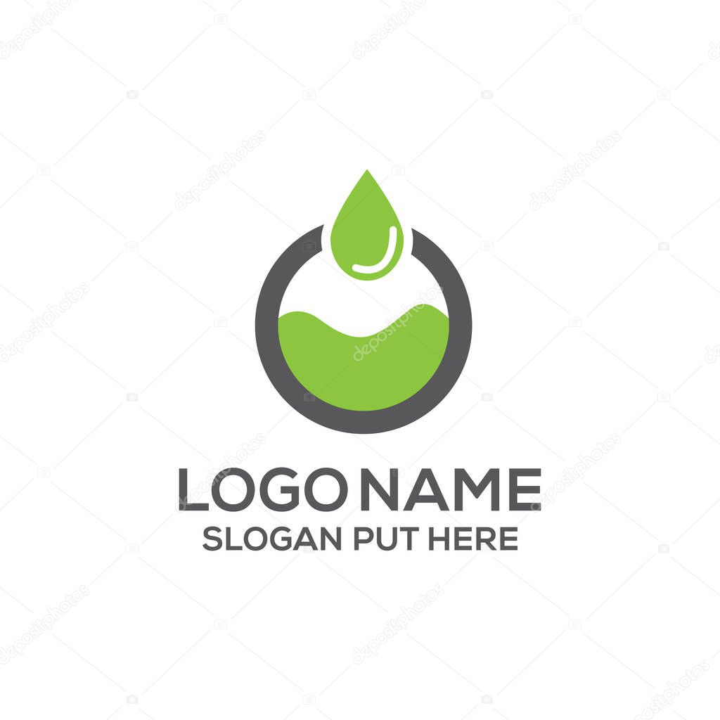 Cbd Oil logo design template vector eps for company, business Or industry purpose ready to use