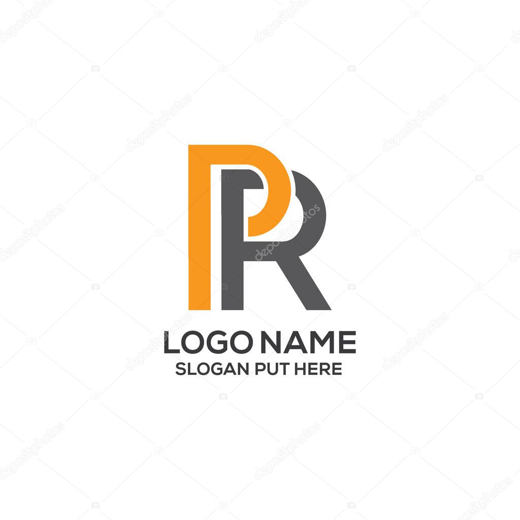 Creative & Modern PR Letter  logo design template for company, business Or industry purpose ready to use