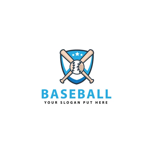 Baseball Logo Design Template Vector Eps Ready Use — ストックベクタ