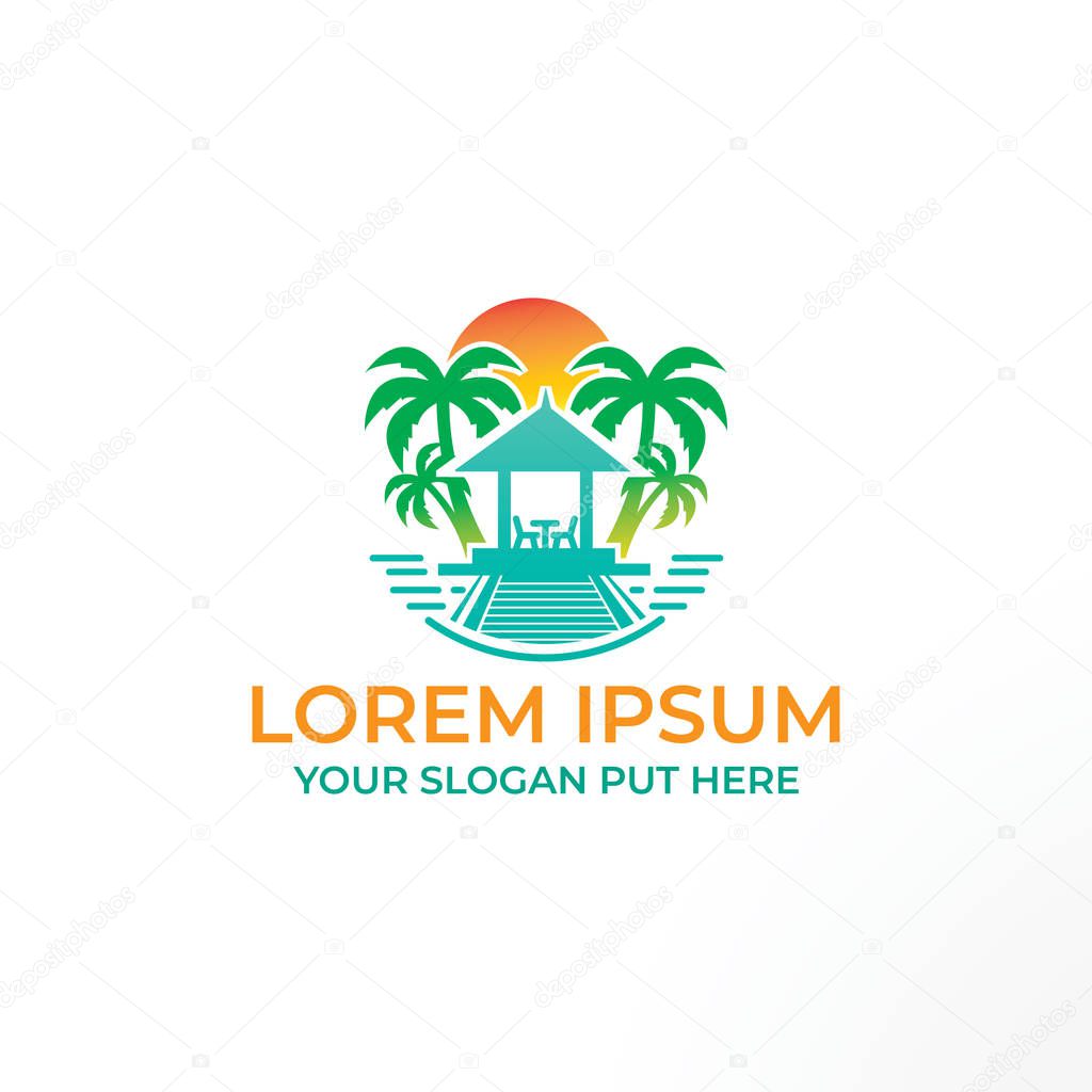 Creative & Modern Travel beach logo design template vector eps for travelling Or beach company, business Or industry purpose ready to use
