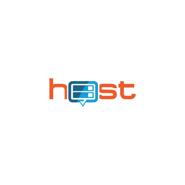 Kreative Moderne Hosting Logo Design Template Vektor Eps Für Host — Stockvektor