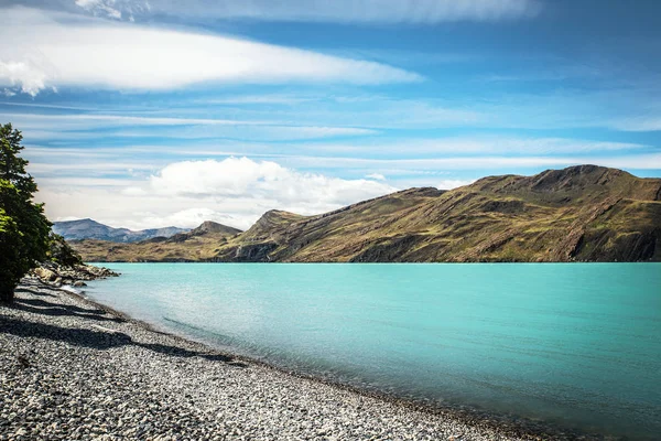 Waterkant Van Lago Nordenskjold Nationaal Park Torres Del Paine Onderste — Stockfoto