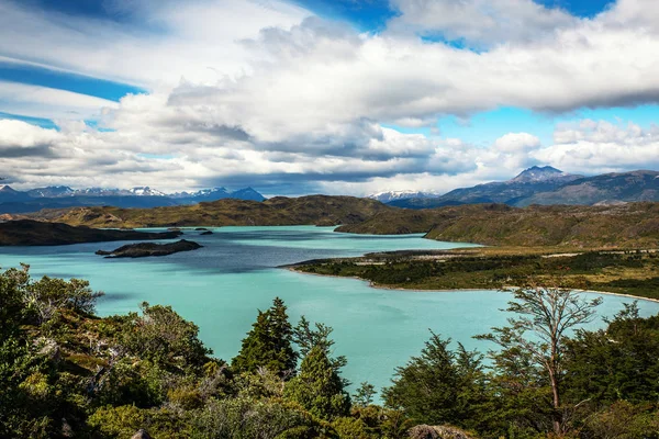 Krajobraz Patagonii Widok Jezioro Nordenskjord Wędrówki Mirador Britanico Park Narodowy — Zdjęcie stockowe