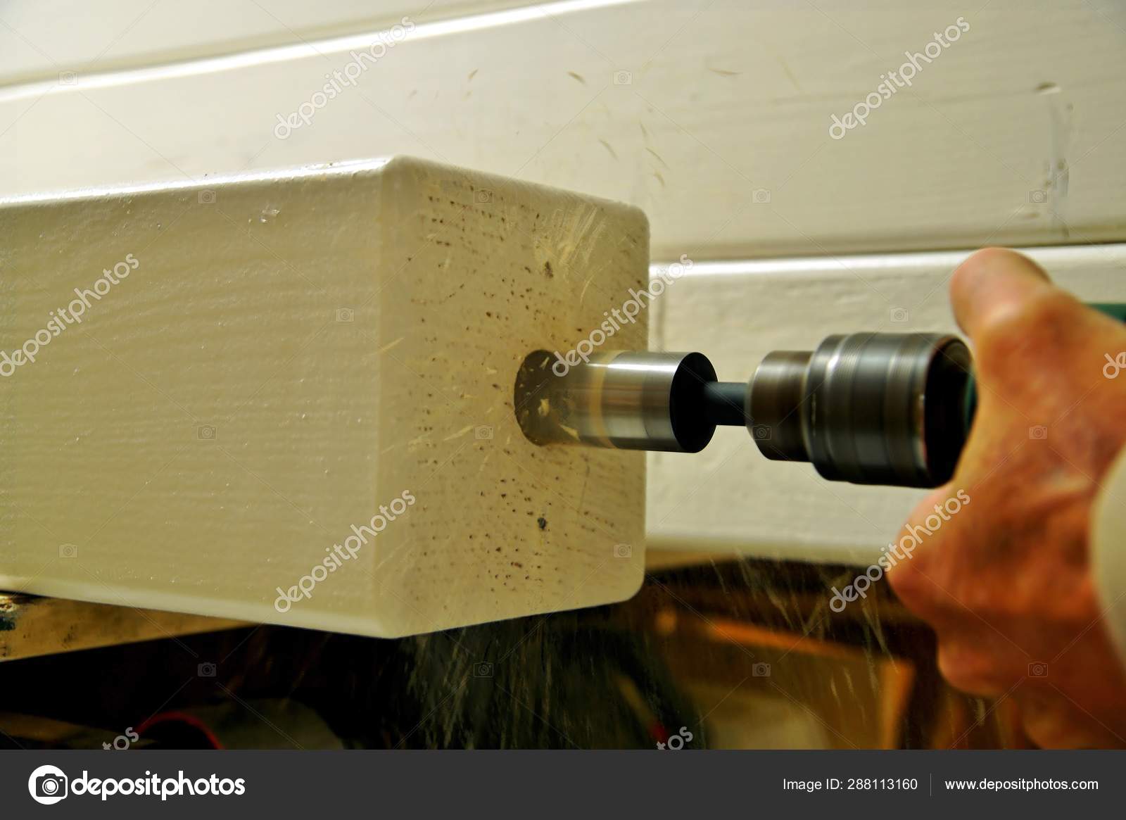 Wooden Beam Girder Element Part Carport Construction Post Male