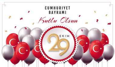 29 ekim Cumhuriyet Bayramı kutlu olsun, Cumhuriyet Bayramı Türkiye. Çeviri: 29 Ekim Cumhuriyet Bayramı Türkiye ve Türkiye'de Ulusal Bayram kutlu bayram