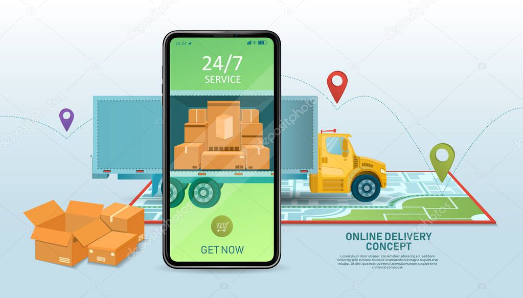 Online delivery concept