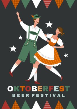 Oktoberfest Bira Festivali poster tasarımı