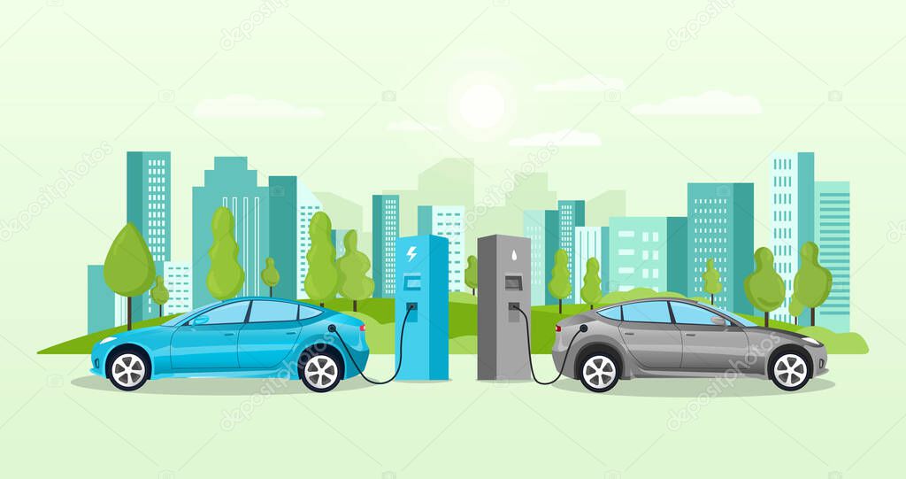 Alternative fuel concept with electric cars