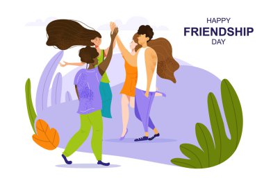 Mutlu Dostluk Günü poster tasarımı