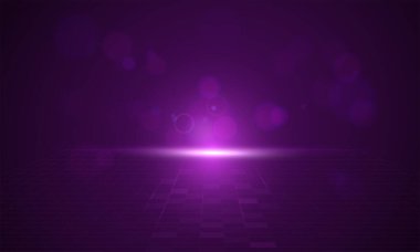 Parlak mor ya da mor renkli fütüristik ufuk.