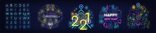 Banner decorativo de Natal e Ano Novo —  Vetores de Stock