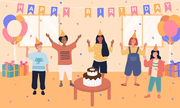 Fiesta de cumpleaños Ilustración — Vector de stock