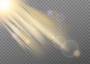 Işık ve ışıltı ile gerçekçi ışık efekti