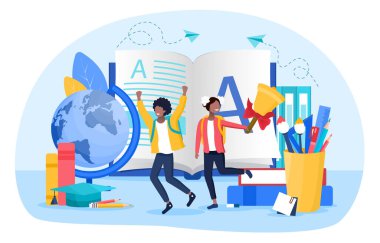 Öğrencilerle öğrenme veya eğitim kavramı