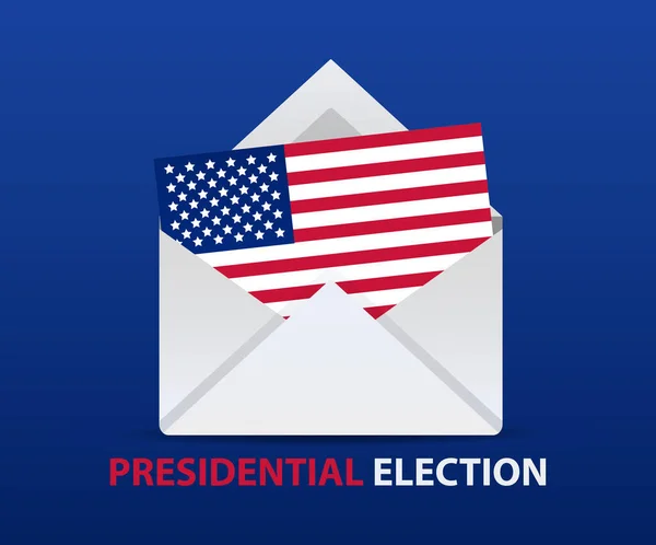 Дизайн плаката президентских выборов в США — стоковый вектор